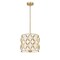 Z-Lite Harden Pendant, 3-Light, 12 In.W x 11.75 In.H, Modern Gold/White 1948P12-MGLD - alternate 2